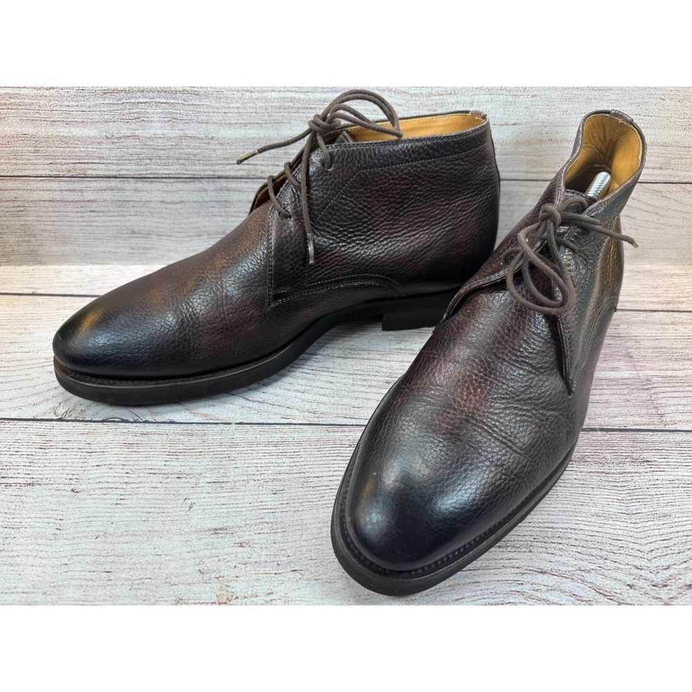 Magnanni Flex Malone Chukka Boot Mens Size 8.5 Brown Leather Lace Up 21257 CLEAN - Picture 3 of 10
